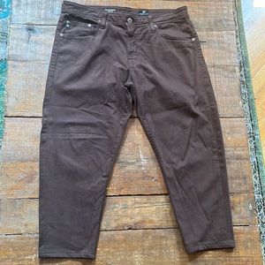 Adriano Goldschmied Brown Khaki Pant Tailored Short 33x22.5